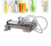 Liquid Filling Machine, Semi-Automatic Horizontal Pneumatic Quantitative Dispensing Machine for Commercial and Home Use, 50-500ml Capacity, Single/Double Head