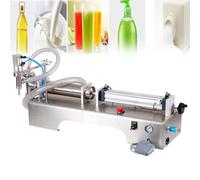 Liquid Filling Machine, Semi-Automatic Single-Head/Double-Head, Horizontal Pneumatic Quantitative Dispensing for Commercial and Home Use, 500-5000ml Capacity