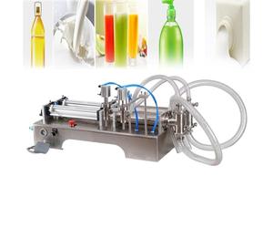 Liquid Filling Machine, Semi-Automatic Single-Head/Double-Head Pneumatic Quantitative Dispenser for Commercial and Home Use, 50-500ml Capacity