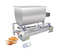 Liquid Filling Machine, Stainless Steel Mixing Stirring Bottle Filler, Electric Pneumatic Horizontal Semi-Automatic, for Chemical and Food Applications