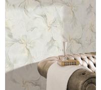 Erismann Aurora Liquid Marble Swirl Metallic Floral Modern Industrial Style Wallpaper Perfect for Feature Walls Living Rooms Bedrooms Taupe (10514-38)