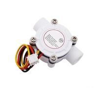 Liquid Flow Meter Sensor 3.5-24V DC Hall Switch for Water Heater & Irrigation System - 1380 Pulses/L(S402C)