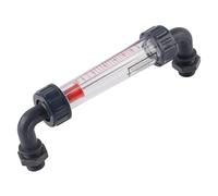 Liquid Flowmeter ABS Plastic Tube Type Waterflow Meter High Accuracy 10 100LPH Male Thread ZG1/2 NPT1/2 for Monitoring Measuring Liquid Media Flow Rate