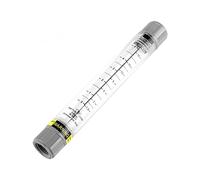 Liquid FlowMeter, LZM-15G Acrylic Tube Type Rotameter for Measuring The Water Flow Rate, 0.1-1 GPM & 0.4-4 LPM (1/2" Internal Thread)