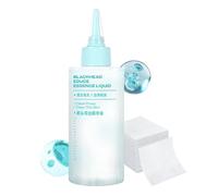 Liquid for Nose Cleaning, Skin Cleaner, Nose Wings Dirt Remover, 150 ml Face Care, Refreshing Solution with 50 Cotton Pads for Camping, Travel, Salon, Hotel, Dorm