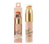 Liquid Foundation Makeup - 12g Waterproof Full Coverage | with Brush Smudge-Proof Waterproof Makeup Base Foundation,for Lady Girlfriend Mother Dating Social