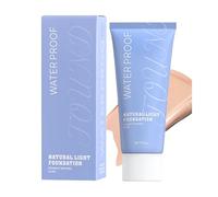 Liquid Foundation Waterproof - Matte Coverage, Durable Concealer, Face Make-Up Base, Light Moisturising Blend for Evening Skin Tone, Flawless Complexion, Natural Finish, Smooth