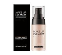 Liquid Fundation Concealer, Women's Liquid Foundation, Lightweight Mature Skin Concealer, Full Coverage Face Makeup, Nourishing Soft Matte Clear Suitable For Both Oily And Dry (#Ivory White)