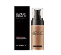 Liquid Fundation Concealer, Women's Liquid Foundation, Lightweight Mature Skin Concealer, Full Coverage Face Makeup, Nourishing Soft Matte Clear Suitable For Both Oily And Dry (#Dark Skin)