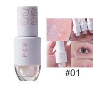 Liquid Glitter Eyeshadow Long Lasting Quick-Drying Gel-Based Creates High-Impact Multi-Dimensional Eye Looks Liquid Eyeshadow Glitter White