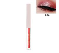 Liquid Glitter Eyeshadow Long Lasting Quick-Drying Litter Eyeshadow 4 Colors Twinkle Metalic Glitter No Fall-out Eye Metalic