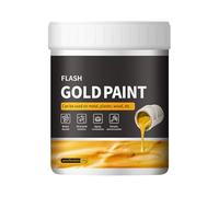 Liquid Gold Craft Paint - Bright Leaf Colorant, Quick Drying Decorative Coating | Easy to Use Art Supply Beginners, Painting Color with Brush Ready Texture for Wood Plaster Metal Surfaces Handicrafts