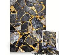 Liquid Gold Elegance Jigsaw Puzzle 1000 Piece for Teenagers Logic Fun Premium Print Home Enjoyable Nice Decor (50x75cm)