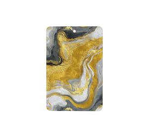 Liquid Gold Marble Texture White Car Air Fresheners 4 Pcs Hanging Scented Cards Fragrance Scented Cards For Car Aromatherapy Tablets
