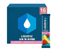 Liquid I.V. Electrolyte Sachets | Raspberry Lemonade | Hydration Electrolyte Powder Mix | 1 Pack (16 Sticks) | 7 Vitamins and Minerals | Vegan