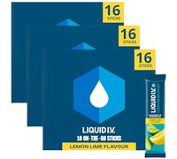 Liquid I.V. Hydration Multiplier Electrolyte Mix, Lemon Lime, 48 Sticks