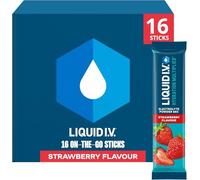 Liquid I.V. Hydration Multiplier Electrolyte Mix, Strawberry, 16 Sticks
