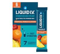 Liquid I.V. Hydration Multiplier Electrolyte Mix, Tropical Punch, 6 Sticks