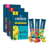 Liquid I.V. Hydration Multiplier Electrolyte Mix, Variety Pack, 18 Sticks
