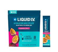 Liquid I.V. Hydration Multiplier, Electrolyte Powder, Easy Open Packets, Supplement Drink Mix (Passion Fruit) (16)