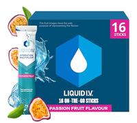 Liquid I.V. Hydration Sachets | Passion Fruit | Electrolyte Powder Mix | 1 Pack (16 Sticks) | 7 Vitamins and Minerals | Vegan