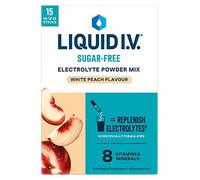 Liquid I.V. Sugar Free White Peach Electrolyte Powder Mix 15 Sachets