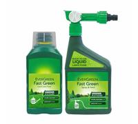 Liquid Lawn Feed Bundle - Lawn Fertiliser Bundle of 1L Fast Green Concentrate Lawn Food & 1L Ready to Use Spray and Feed Grass Fertiliser with Topline Card for Richer and Greener Grass
