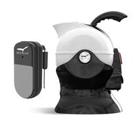 Liquid Level Indicator Bundle - Uccello Electric Safety Kettle | Tipper Base Included | Effortless Pour Every Time | Daily Living Drinking Aid For Disabled and Seniors | 1.5 Liters | Black & White