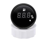 Liquid Level Meter, 52MM Fuel Level Gauge with Alarm+Stainless Steel Fuel Level Sensor 100-600mm Fit Gasoline Boat Car(Only)