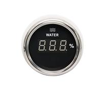 Liquid Level Meter, Digital Water Level Gauge with Red LED Backlight 0-190ohm Water Tank Level Indicator for Sensor Boat RV Car 12V/24V(240-33ohm BS)