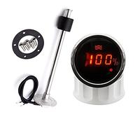 Liquid Level Meter, Water Level Sensor + Water Level Gauge with Alarm Red Backlight Water Tank Level Indicator Meter for Boat(with 500mm)