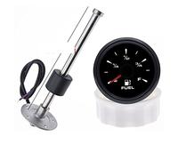 Liquid level sensor, 0~190 Ohm Fuel Level Sensor + Fuel Level Gauge With 7 Colors Backlight Water Tank Level Indicator Meter Fuel Sender Unit Sensor(500MM)