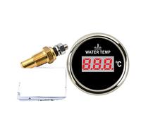 Liquid level sensor, 52mm Car Truck Boat Water Temp Gauge Temperature Sensor 40-120 Celsius Boat Car Digital Water Temp Meter With Red Back Light(2)