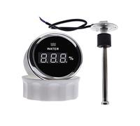 Liquid level sensor, Digital Water Level Gauge Water Level Sensor 0-190 Ohm Fit Boat Car Fuel Level Gauge Meter With Red Backlight(100MM)