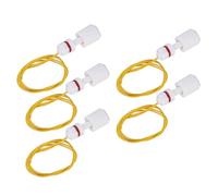 Liquid Level Sensor Float Switch Real-Time Monitoring Flow Alarm PP Water Level Controller with 5pcs Set for Industrial Tank Home Water System Monitoring Durable Round Design