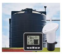 Liquid level sensor, Ultrasonic Tank Liquid Depth Level Meter With Temperature Alarm Water Level Gauge LCD Temperature Display Measuring Tool