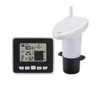 Liquid level sensor, Wireless Ultrasonic Water Tank Liquid Level Meter With Temperature Sensor Water Level Time Display Low Battery Indicator