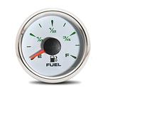Liquid Level Sensors, 7 Colors Backlight Car Marine Boat Water Level Gauge Oil Tank Fuel Level Indication For 0-190 Ohm 240-33 Ohm Fuel Sending Unit(Fuel Level Gauge WS)