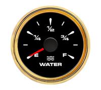 Liquid Level Sensors, 7 Colors Backlight Car Marine Boat Water Level Gauge Oil Tank Fuel Level Indication For 0-190 Ohm 240-33 Ohm Fuel Sending Unit(WaterLevelGauge BG)