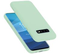 (LIQUID LIGHT GREEN) Cadorabo Case for Samsung Galaxy S10 PLUS Cover Protection TPU Silicone Gel