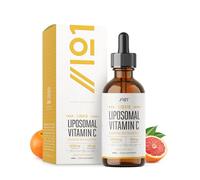 Liquid Liposomal Vitamin C 3000mg - 60ml Vegan Drops - High Absorption Formula with Sunflower Phospholipids - Natural Citrus Flavour by Alpha01
