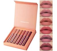 Liquid Lipstick Matte Set,6pcs Matte Lip Gloss for Women Makeup Set,The Everlasting Liquid Lipstick Matte Set Of 6,Women Lipstick Gift Set