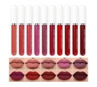Liquid Lipstick, Waterproof Matte Lip Gloss Set, Long Lasting Velvet Finish Lip Color Cosmetics for Travel Friendly Makeup Kit Weddings Parties Performance Special Events Date Night Beauty Collection