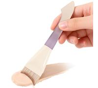 Liquid Makeup Brush - Flat Angled Head, Fundation and Concealer Brush with Durable Material, Cosmetic Tool with Smooth Application, Beauty Accessory for Women Girls Home Travel Party Office Dating