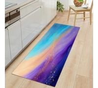 Liquid Marble Swirl Runner Rug for Entryway 50 x 140 cm Long Carpet, Elegant Fantasy Rug Runners Bedroom Floor - Washable Non-shedding Carpets for Hallway Entryway Kitchen