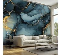 Liquid Marble Wallpaper, Swirl Effect Wallpaper for Living Room, Bedroom, Non-Woven Decor Wall Paper, Photo Dining Room, Hallway, Lounge, Mural Large 3D Home Decor 350 x 256 cm KS5