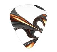 Liquid Metal Printed pick set - 12 pieces, thin, medium and thick guitar picks, suitable for guitar, bass, electric guitar and ukulele