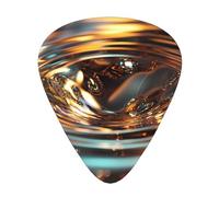 Liquid Metal SwirlGuitar Picks, 12-Piece Pattern Set, Three Different Thicknesses for Acoustic Electric Guitar and Other Instruments