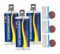 liquid metal weld|3 Set Strong Foundry Glue for Metal, High Temp & Waterproof Adhesive Glue, 100ml All-Purpose Casting Repair Kit