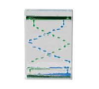 Liquid Motion, Acrylic Oil Timer Toy, 5.51x3.54x1.18 Inches Handheld Sensory Relaxation Tool, Soothing Visual Desk Decor for Stress Relieve, Kids, Workplace, Home, Classroom, Calming Play Use